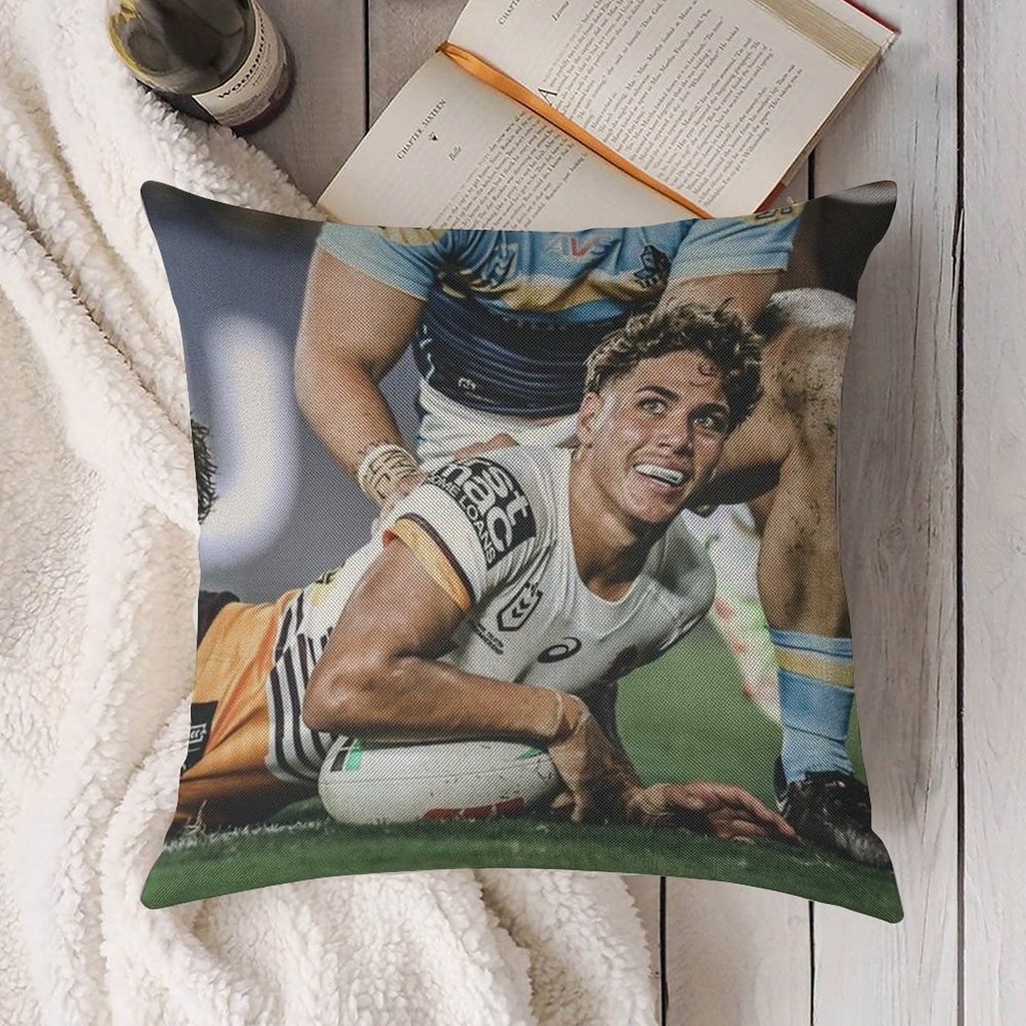 Reece Walsh Linen Throw Pillow Cover