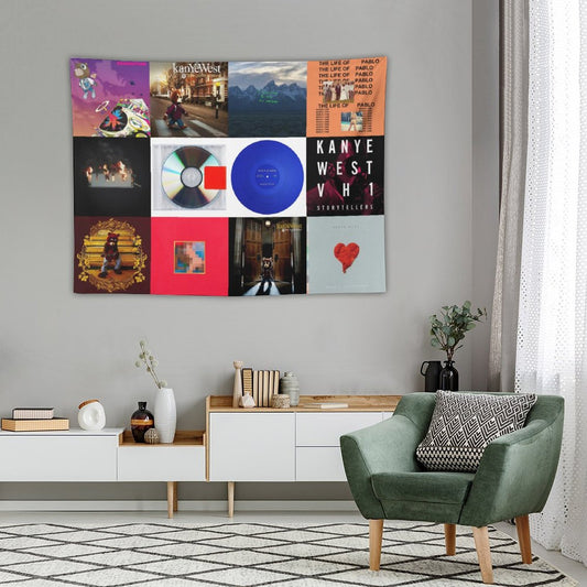 Kanye Albums Cover Tapestry