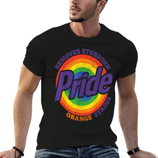 Pride Removes Stubborn Orange Stains Pride Month LGBTQ Retro T-Shirt