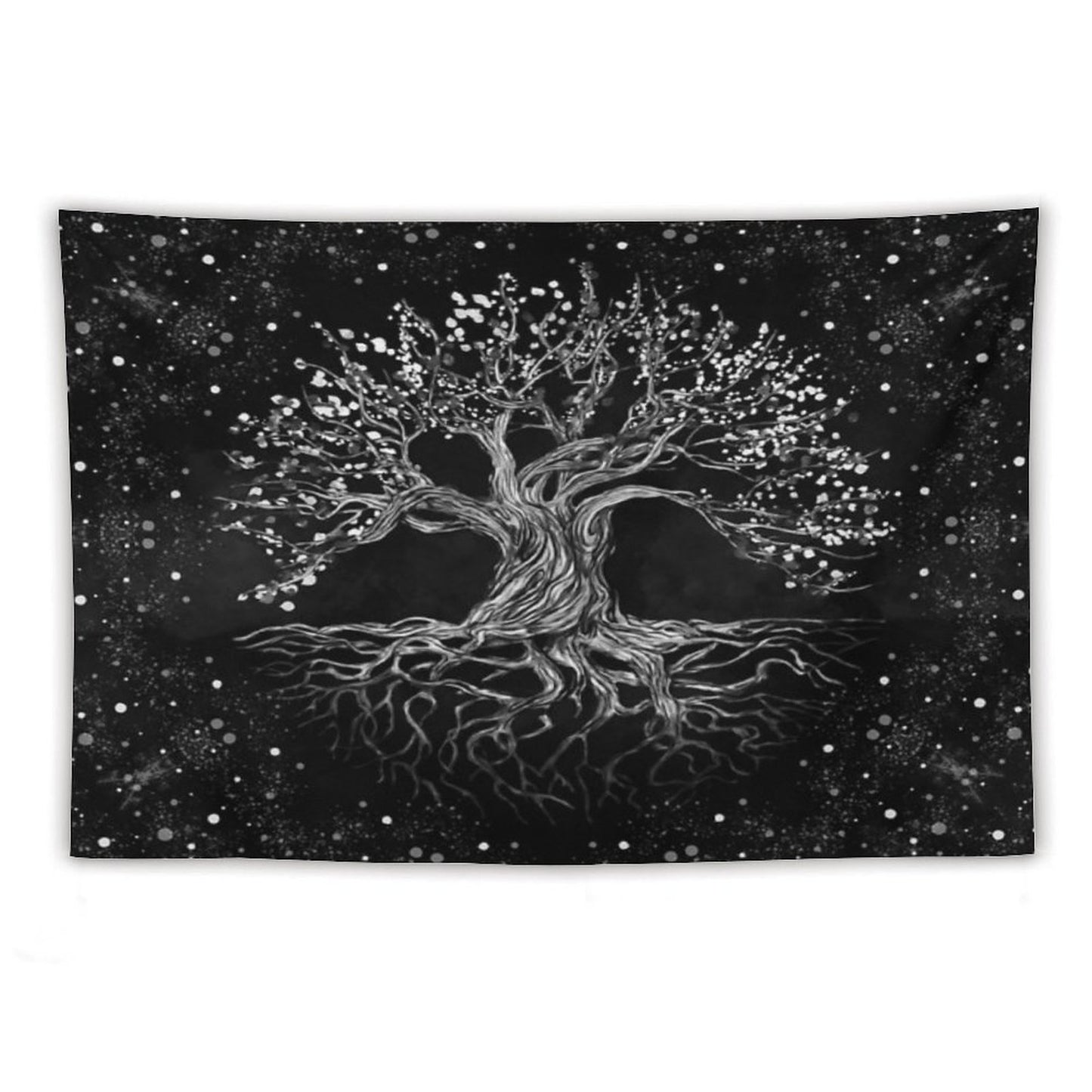 Tree of Life Drawing Black And White Tapestry