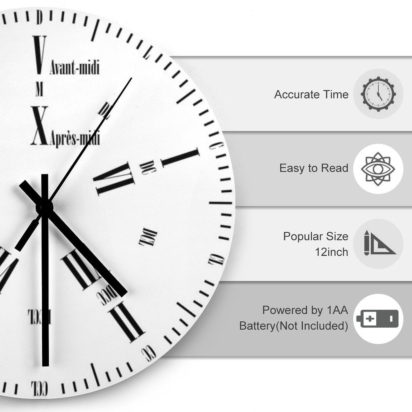 Ten-Hour Decimal Clock Wall Clock