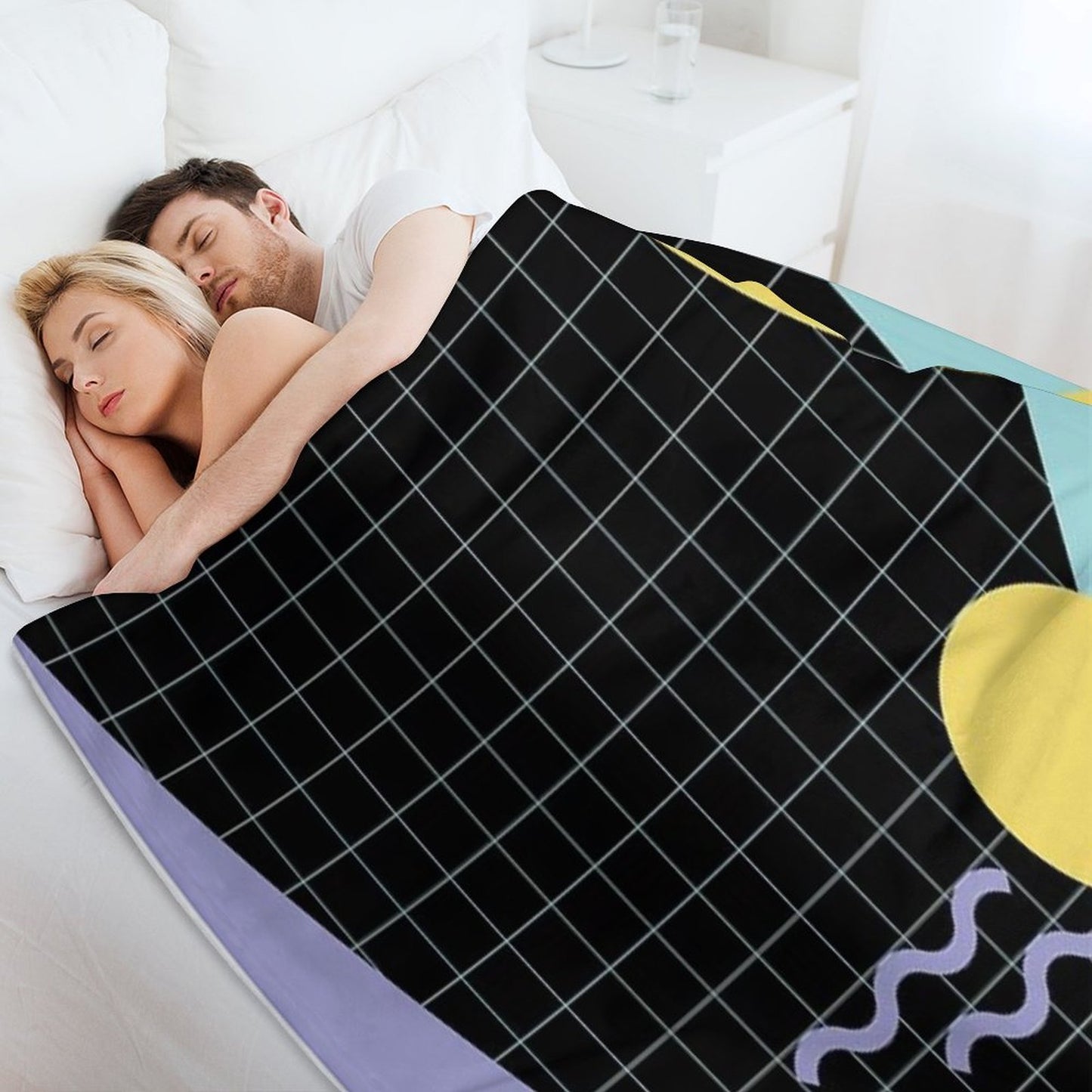 Memphis Pattern 7 - Retro 80s 90s Throw Blanket