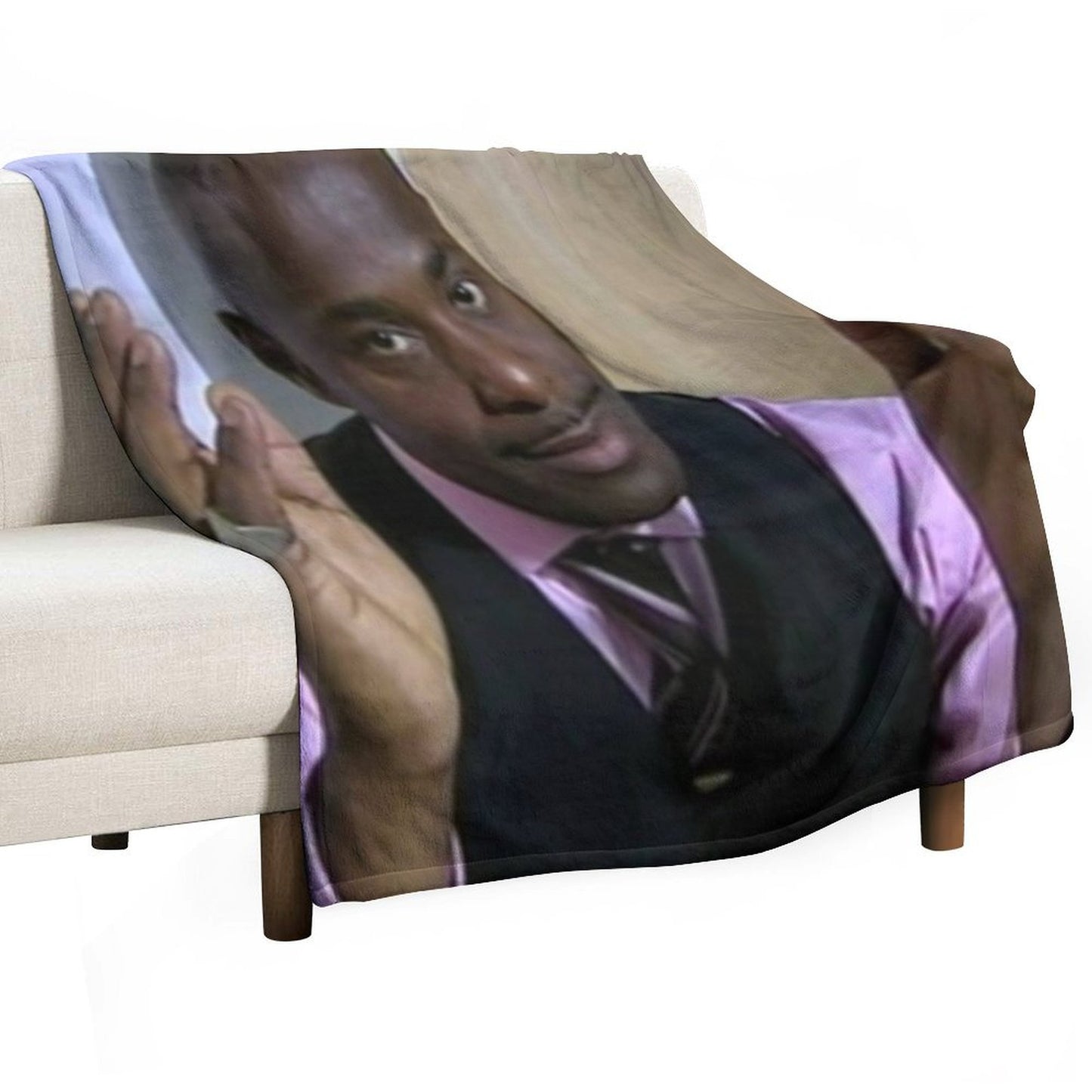 Alan Johnson Peep Show Throw Blanket
