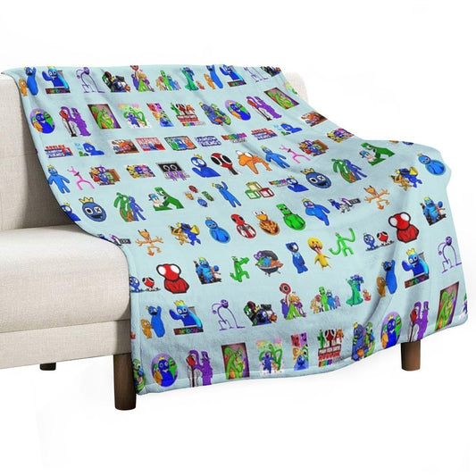 Rainbow Friends Méga Pack Throw Blanket