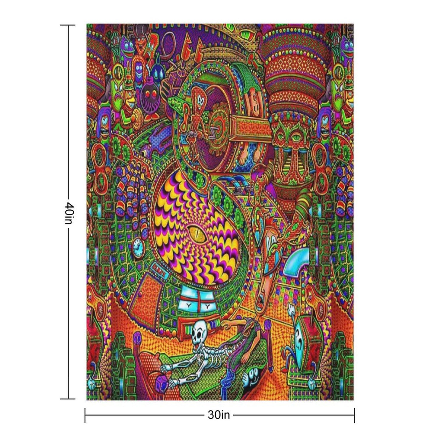 Carnival of The Abyss Throw Blanket
