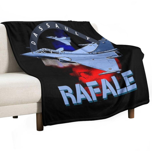 Dassault Rafale French Fighterjet Aircraft Throw Blanket