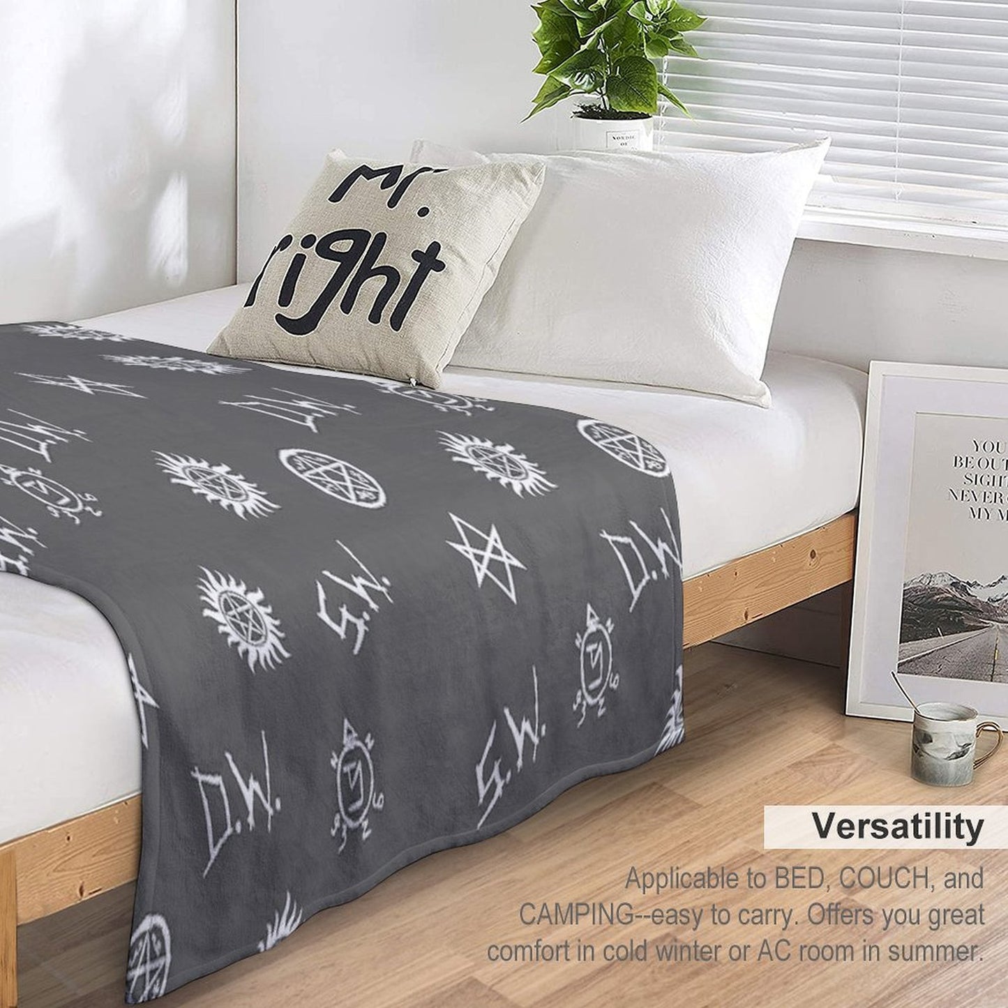 Supernatural Symbols Throw Blanket