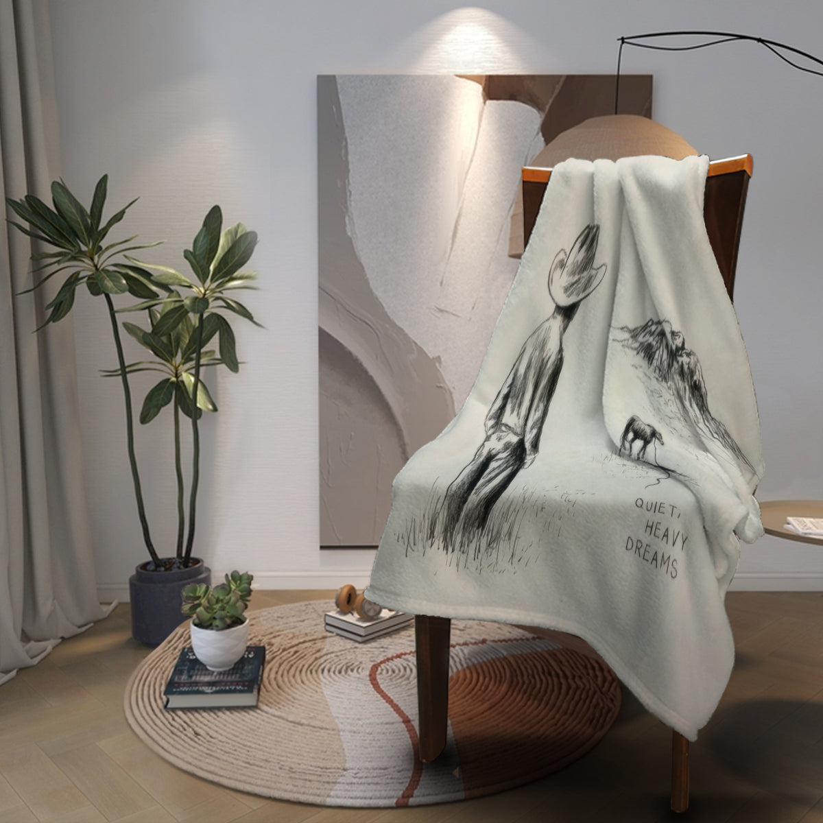 Zach Bryan - Quiet, Heavy Dreams Throw Blanket