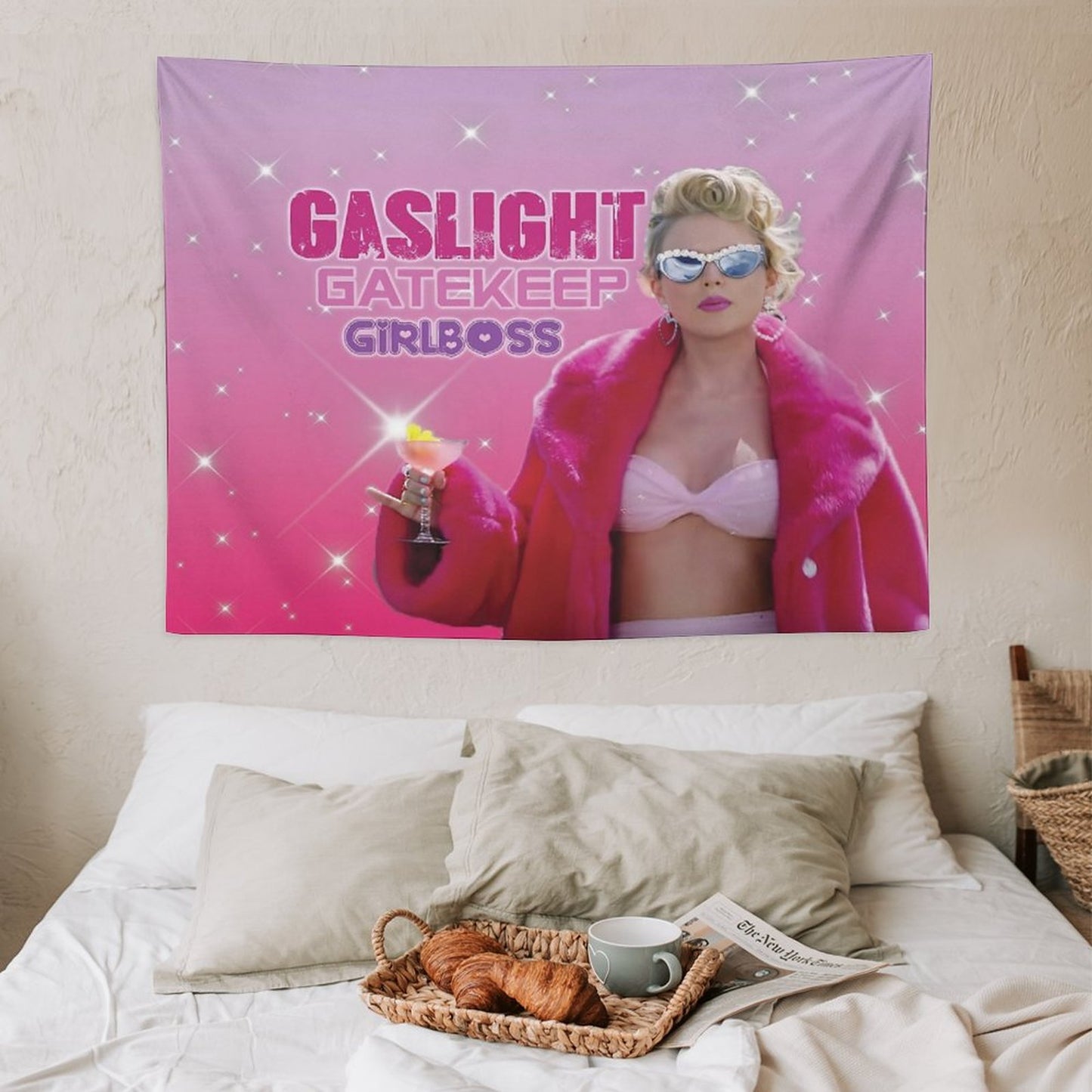Taylor Swift Gaslight Gatekeep Girlboss Tapestry