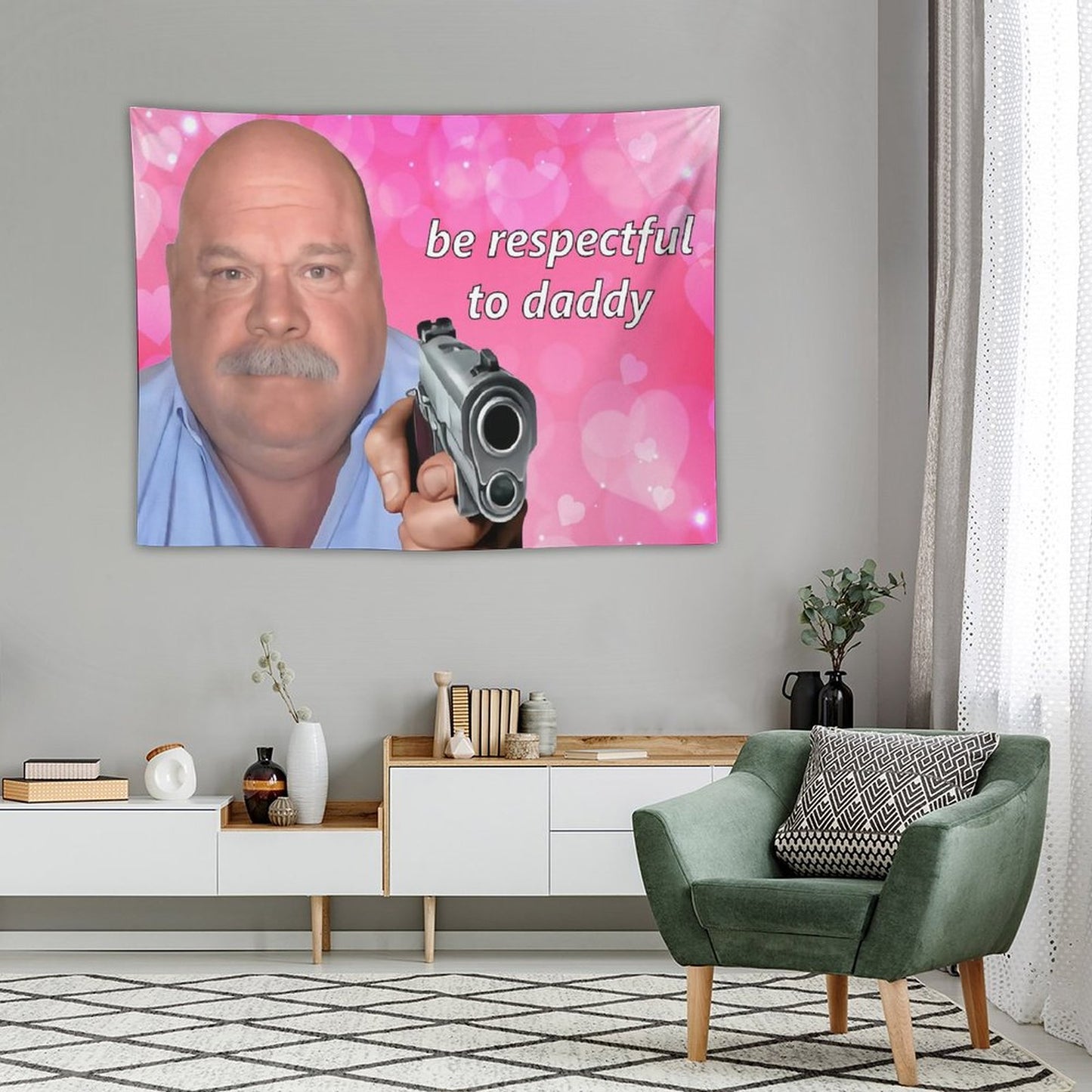 Be Respectful to Daddy Bertram Tapestry