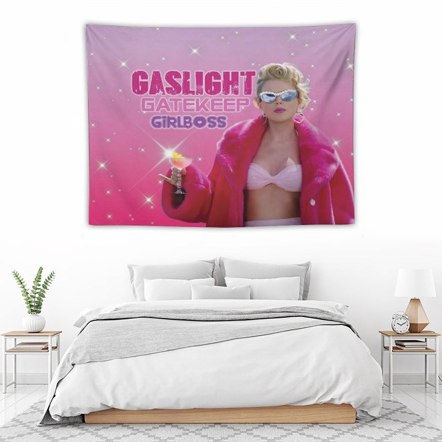 Taylor Swift Gaslight Gatekeep Girlboss Tapestry