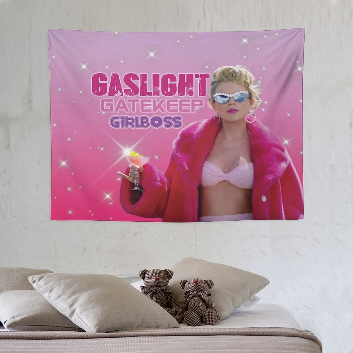 Taylor Swift Gaslight Gatekeep Girlboss Tapestry