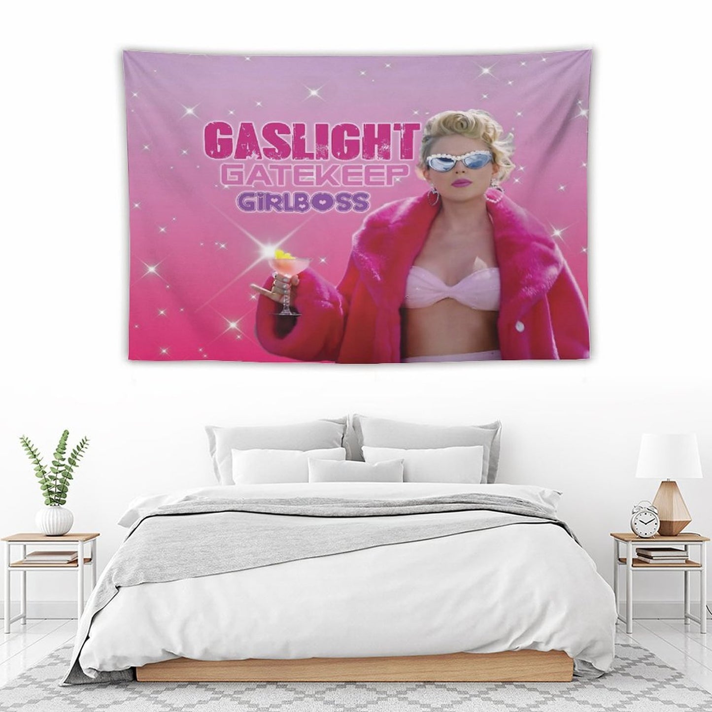 Taylor Swift Gaslight Gatekeep Girlboss Tapestry