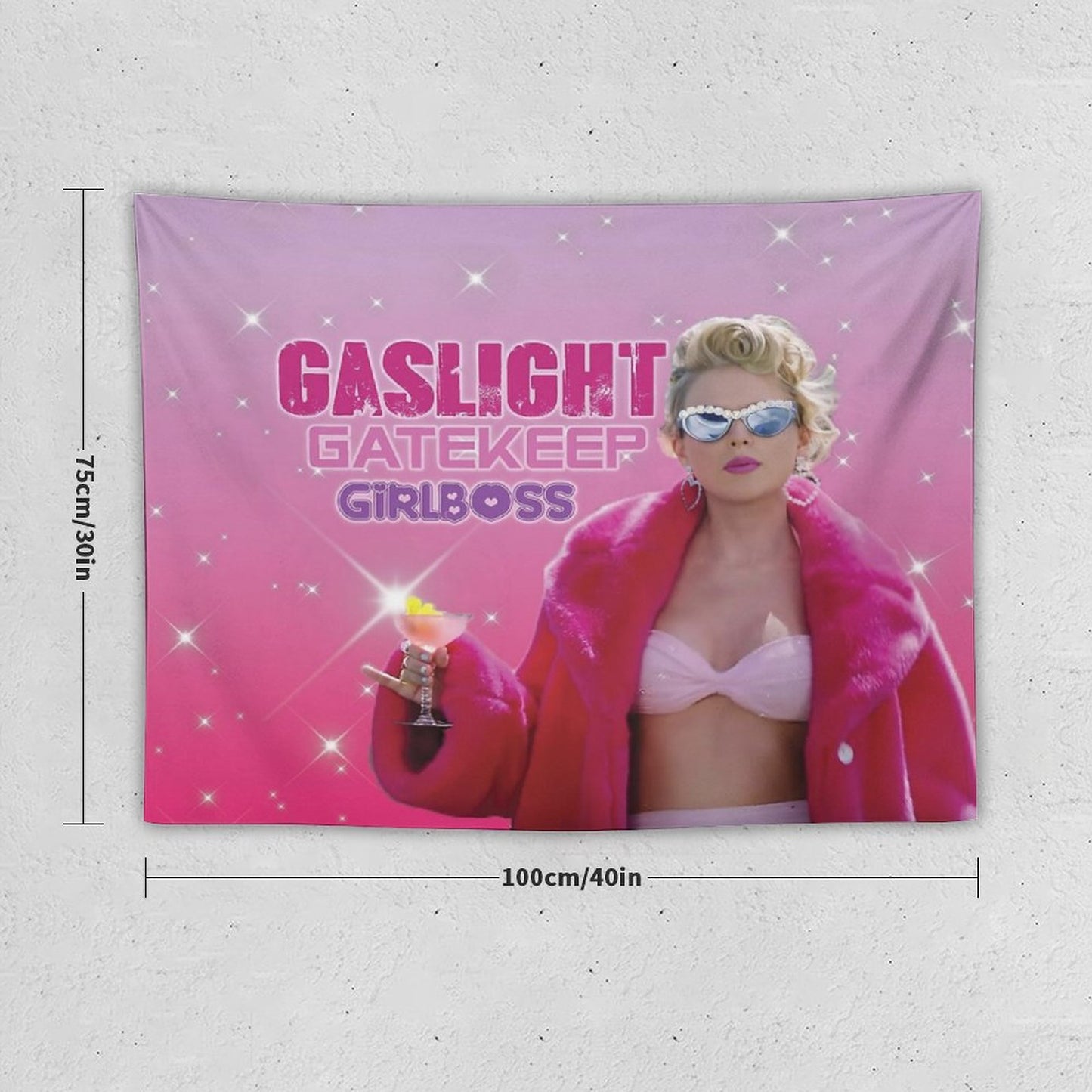 Taylor Swift Gaslight Gatekeep Girlboss Tapestry