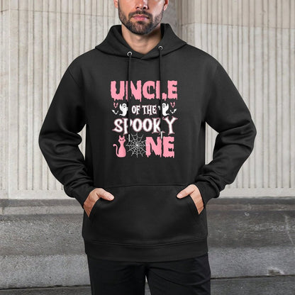 Uncle Halloween 1st Birthday Uncle of The Spooky One Girl Shrink-Resistant Hoodie