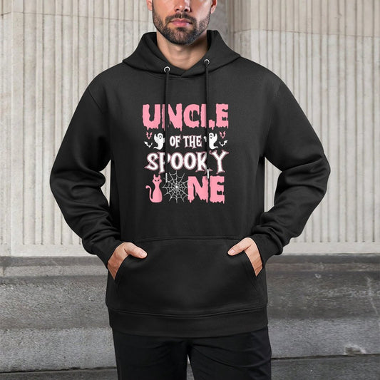 Uncle Halloween 1st Birthday Uncle of The Spooky One Girl Shrink-Resistant Hoodie
