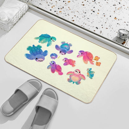 Sea Turtle - Bright Bath Mat