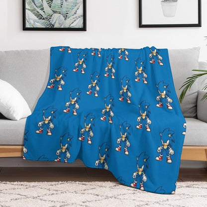 Sonic The Hedgehog Ready for Action Throw Blanket