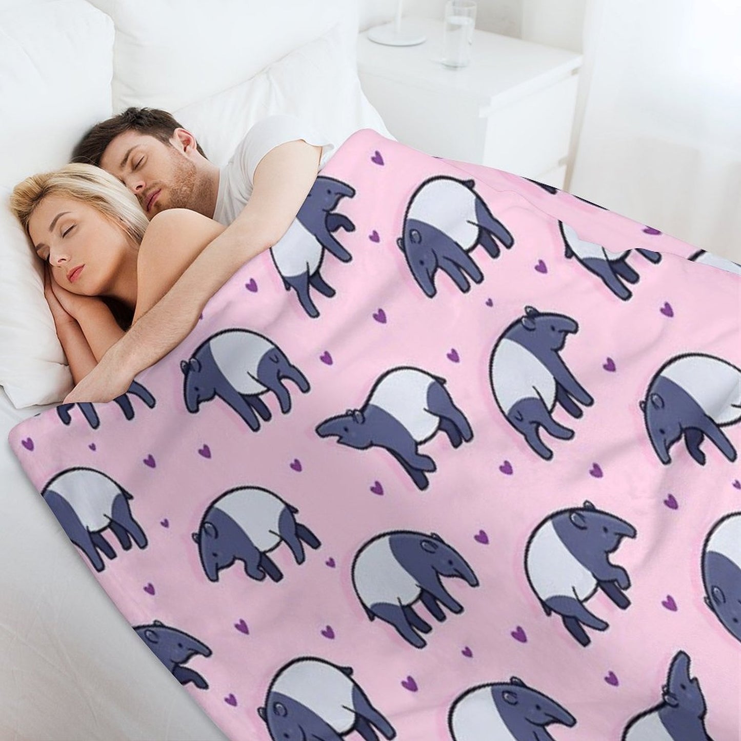 Tiny Tapirs Throw Blanket
