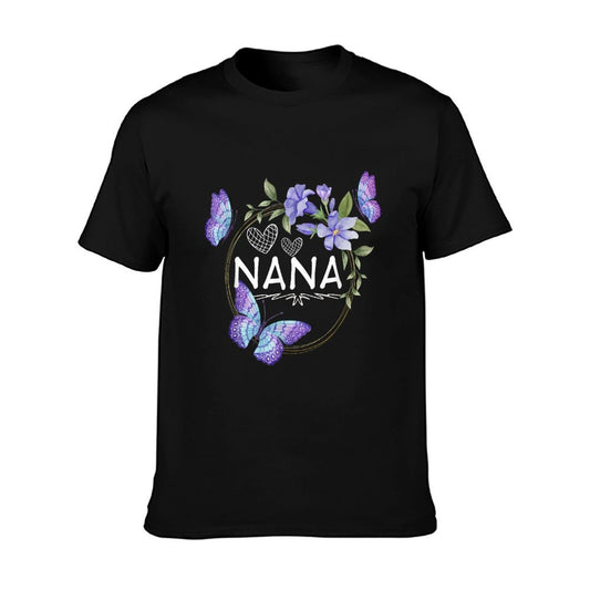Nana Shirt For Women with Butterflies Mother&#39;s Day T-Shirt