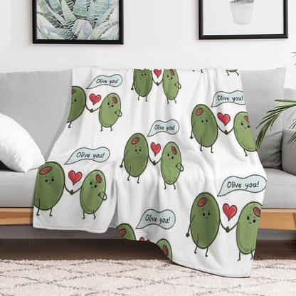 Olive You! Throw Blanket