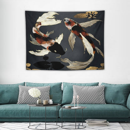 Metallic Koi IV Tapestry