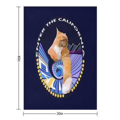 Coastal, Dreamy,Sun-Kissed,California Vibes. Throw Blanket