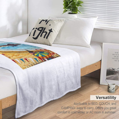 Viking Bay, Broadstairs, Kent Throw Blanket