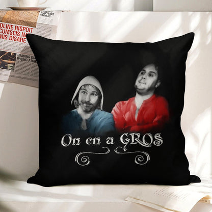 We Have GROS - Karadoc And Perceval Linen Throw Pillow Cover