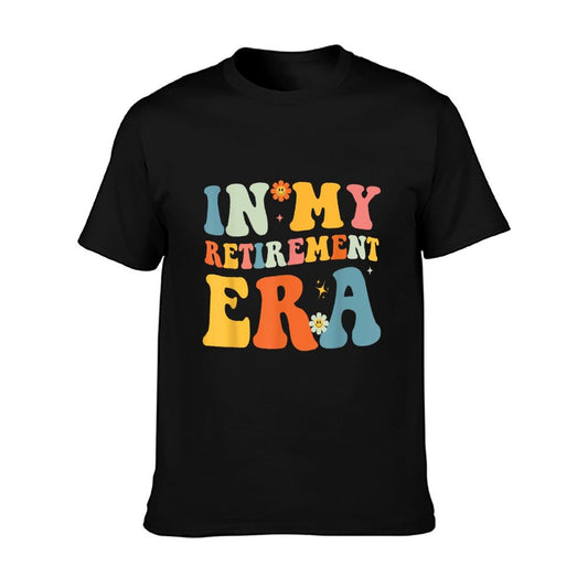 Retirement Giftss For Senior Citizen Retro Groovy In My Retirement Era Funny Teacher Retired 2025 Unisex Adult Black S T-Shirt