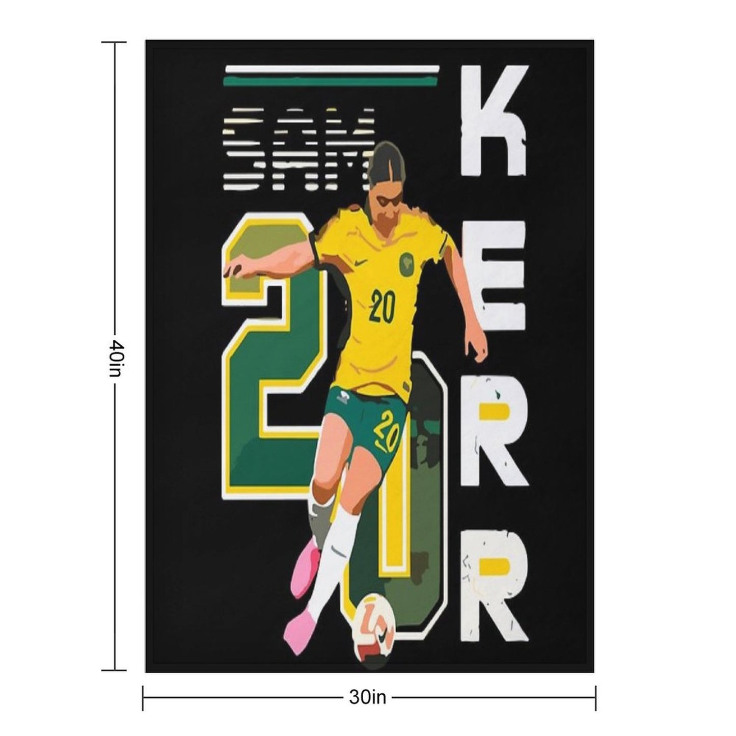 Sam Kerr Throw Blanket