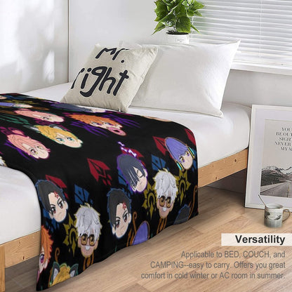 Obey Me - Demon Brothers Pattern Throw Blanket