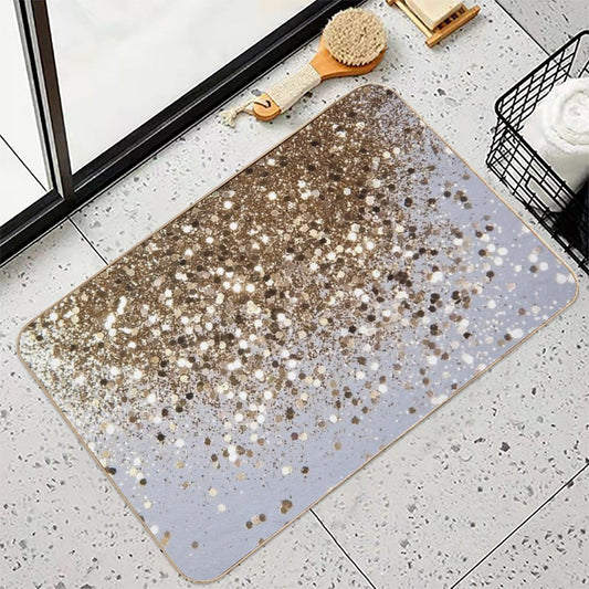 Gold Glam #1 (Photo of Glitter Only - Not Reflective) Bath Mat
