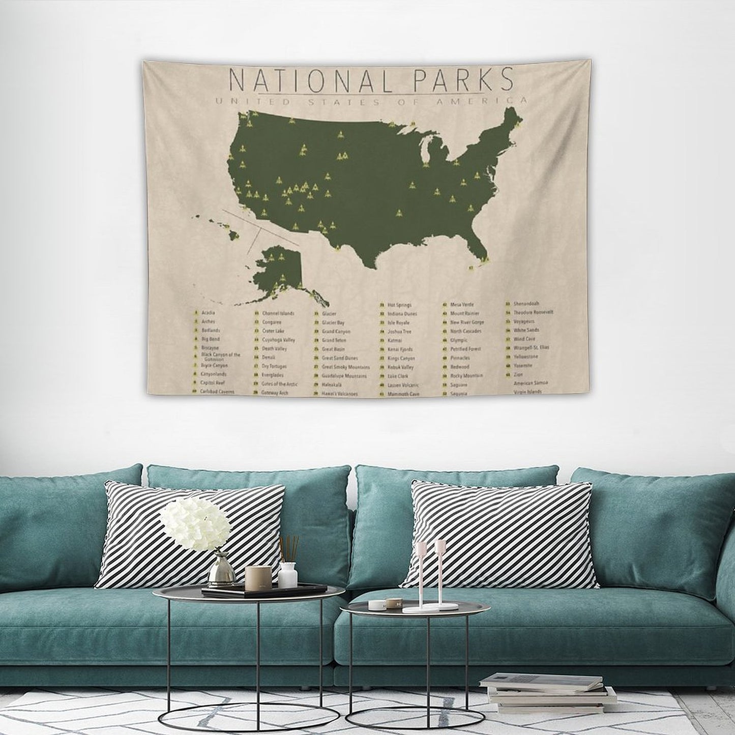US National Parks Tapestry