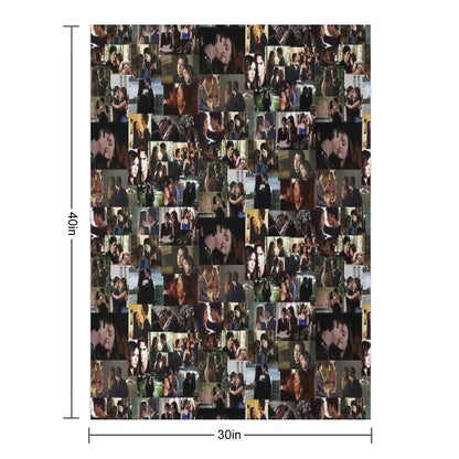 Delena Ship Throw Blanket