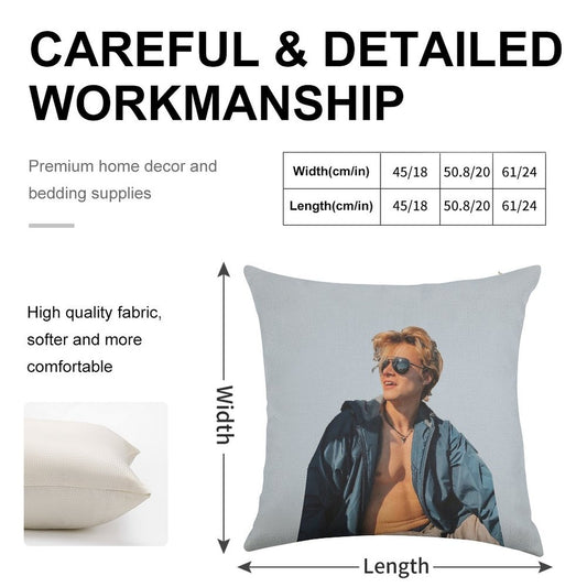Rudy Pankow Linen Throw Pillow Cover