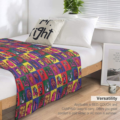 Blotter Art Throw Blanket