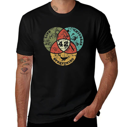 Venn Diagram Life, The Universe & Everything  Fade-proof Color T-Shirt