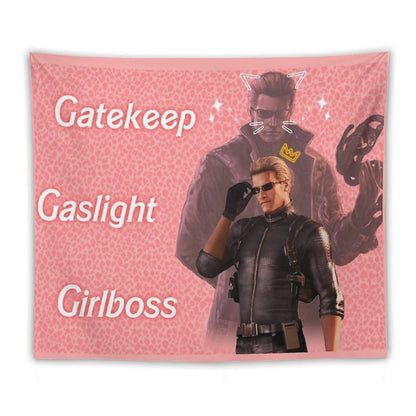 Wesker  Gaslight Gatekeep Girlboss Tapestry