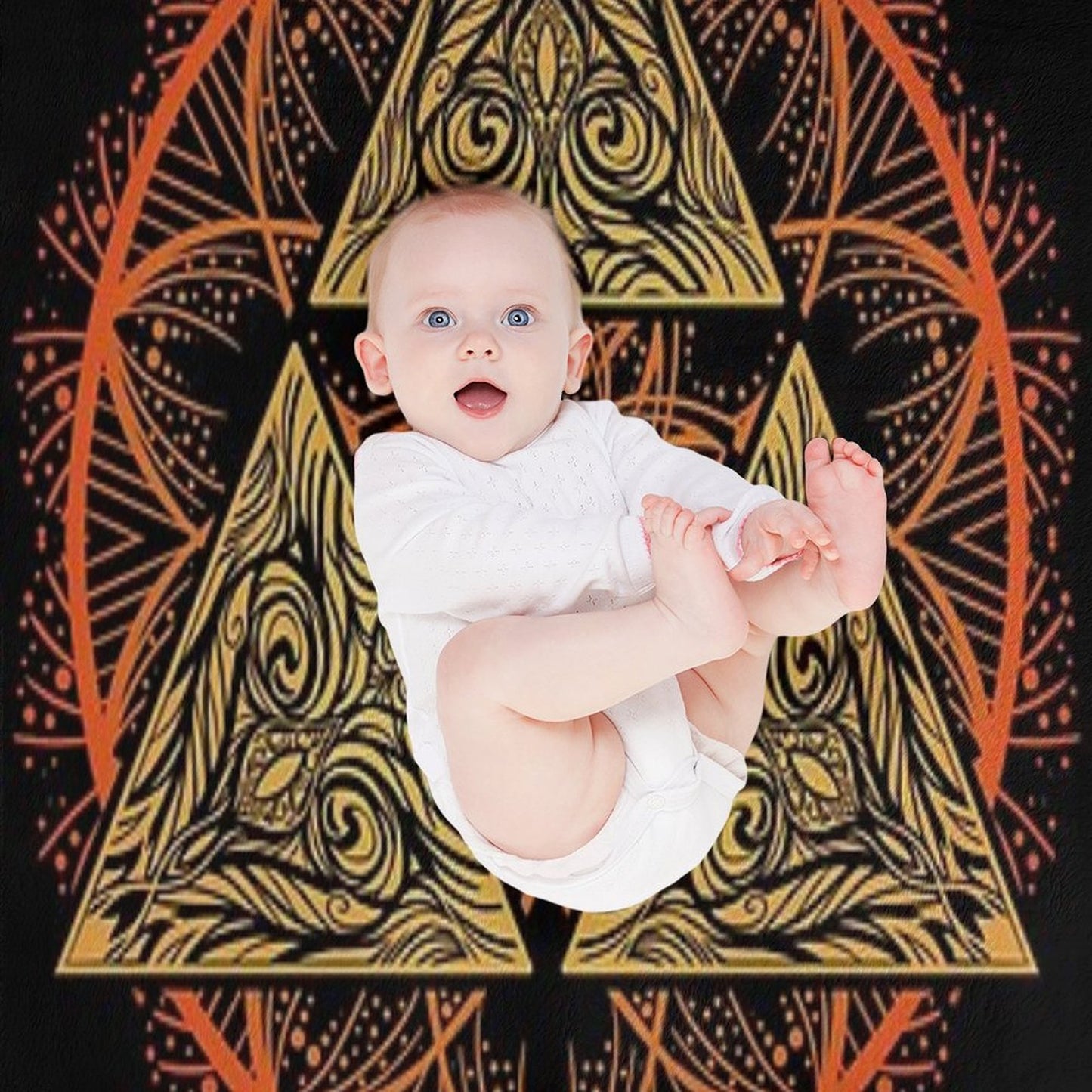 Mandalaforce Throw Blanket