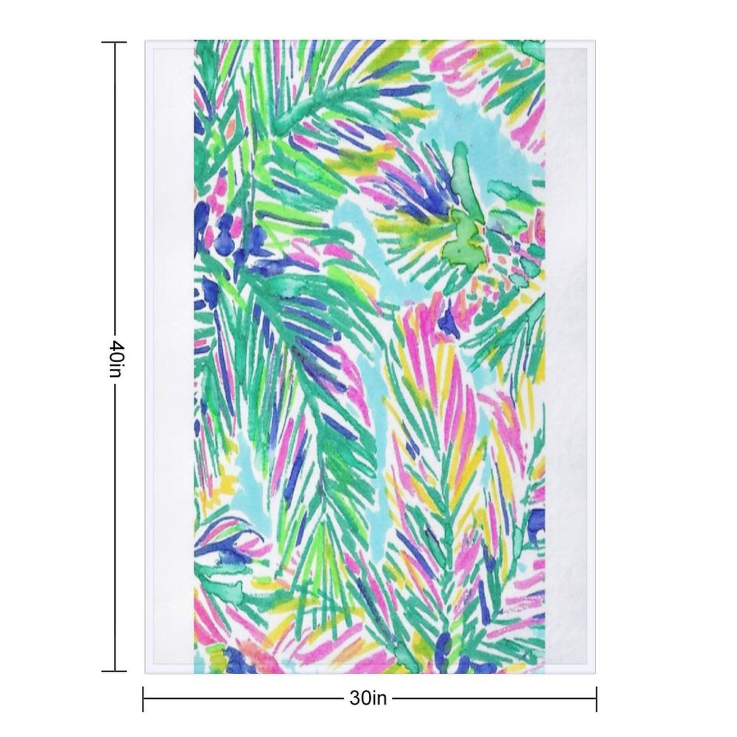 Coconut Lilly Tree Throw Blanket