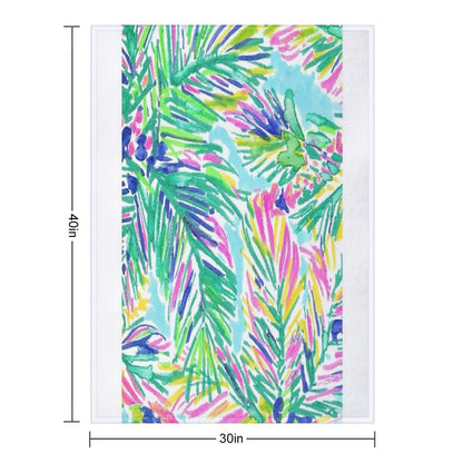 Coconut Lilly Tree Throw Blanket