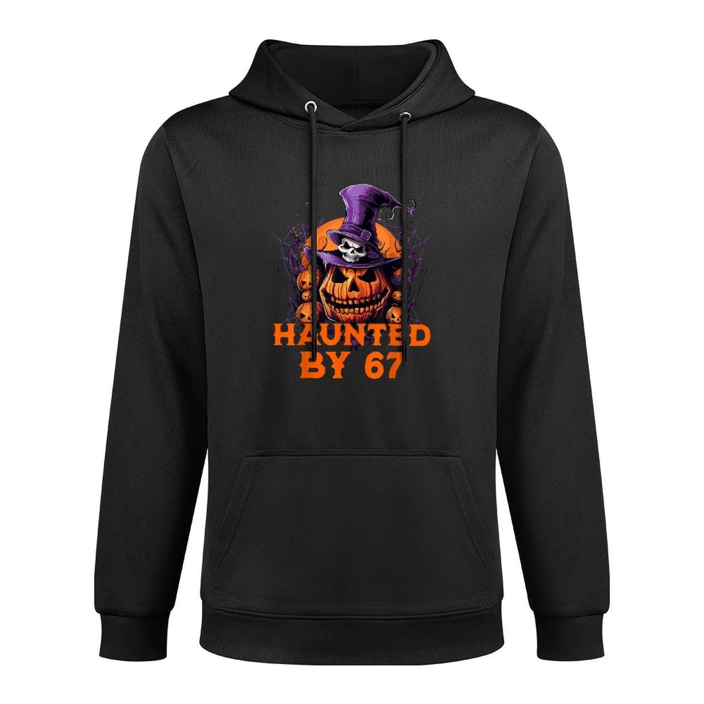 Haunted by 67 Six Seven 6 7 Funny Halloween Costume Machine Washable Hoodie