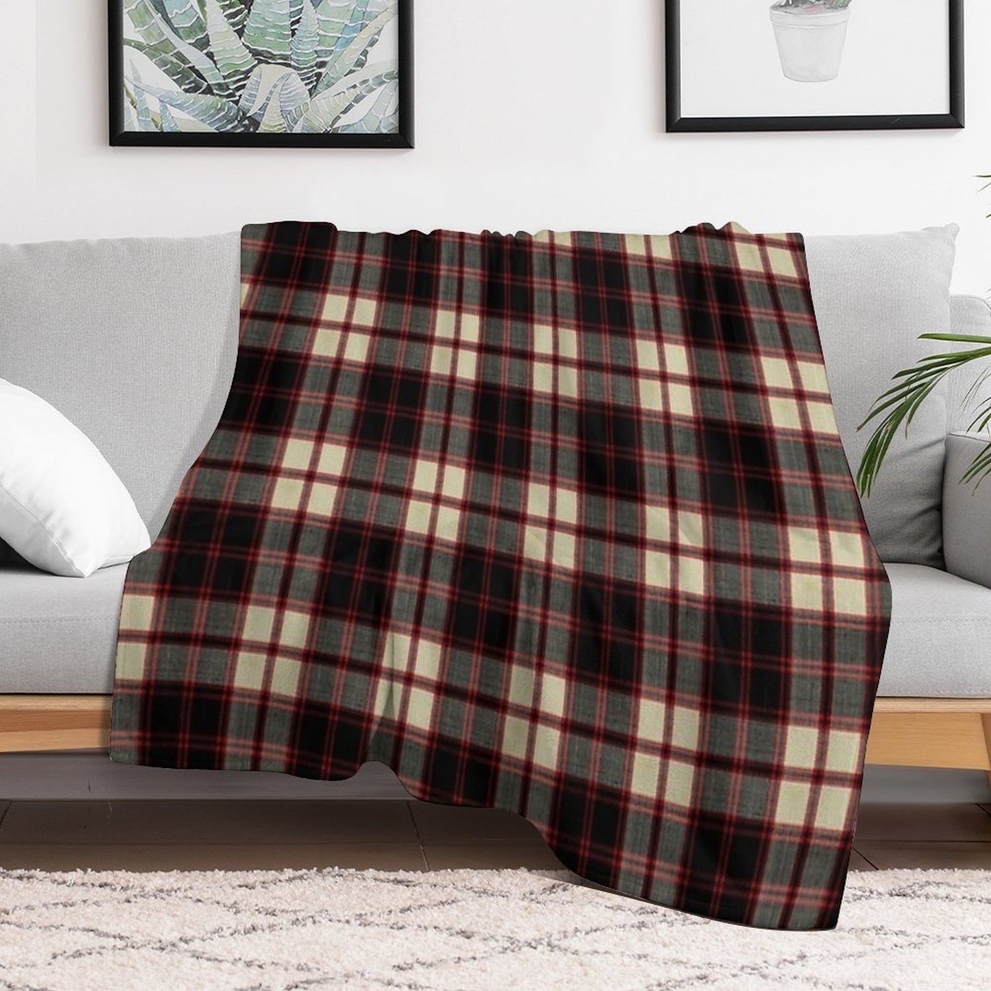 Macpherson Clan Tartan Throw Blanket