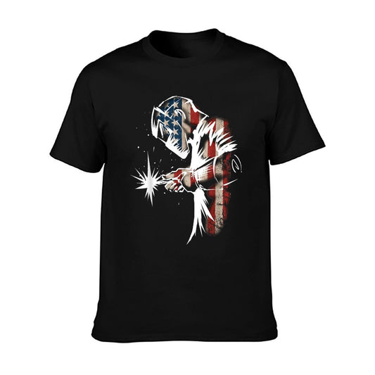 Welder American Flag USA Patriotic Welder Gift T-Shirt