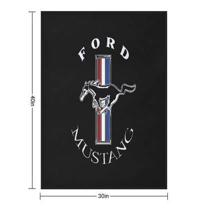 Ford Mustang Logo COLOUR Throw Blanket