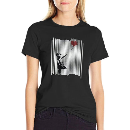 Hey! I Fixed It! Banksy Shredded Balloon Girl  Fade-proof Color T-Shirt