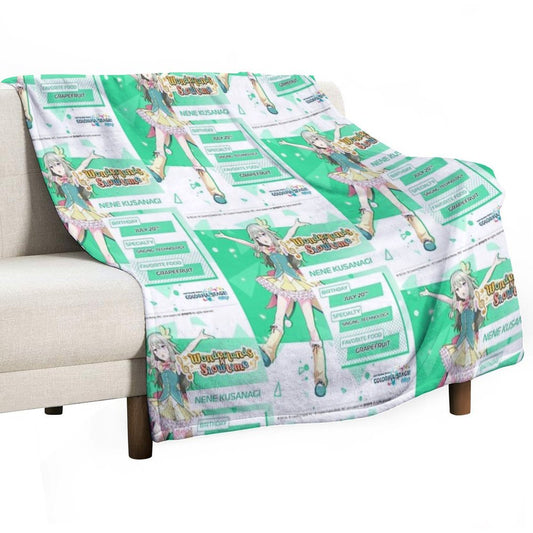 Nene Kusanagi Throw Blanket