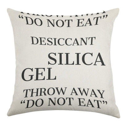 Silica Gels Linen Throw Pillow Cover