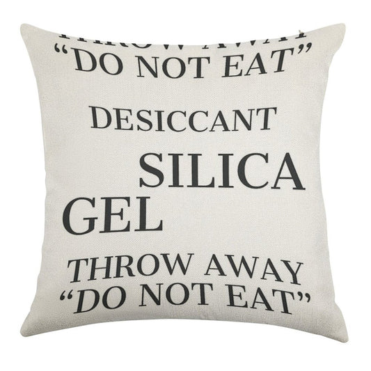 Silica Gels Linen Throw Pillow Cover